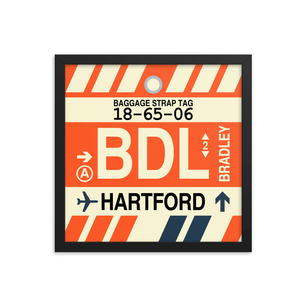 Travel-Themed Framed Print • BDL Hartford • YHM Designs - Image 03