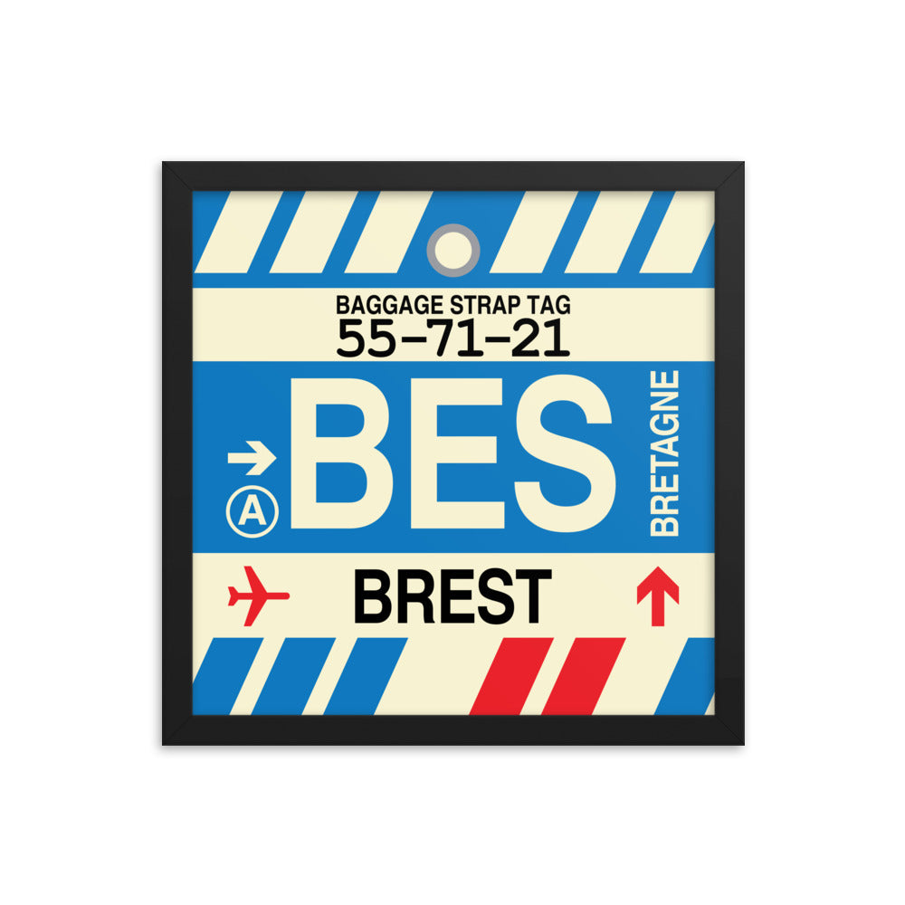 Travel-Themed Framed Print • BES Brest • YHM Designs - Image 03