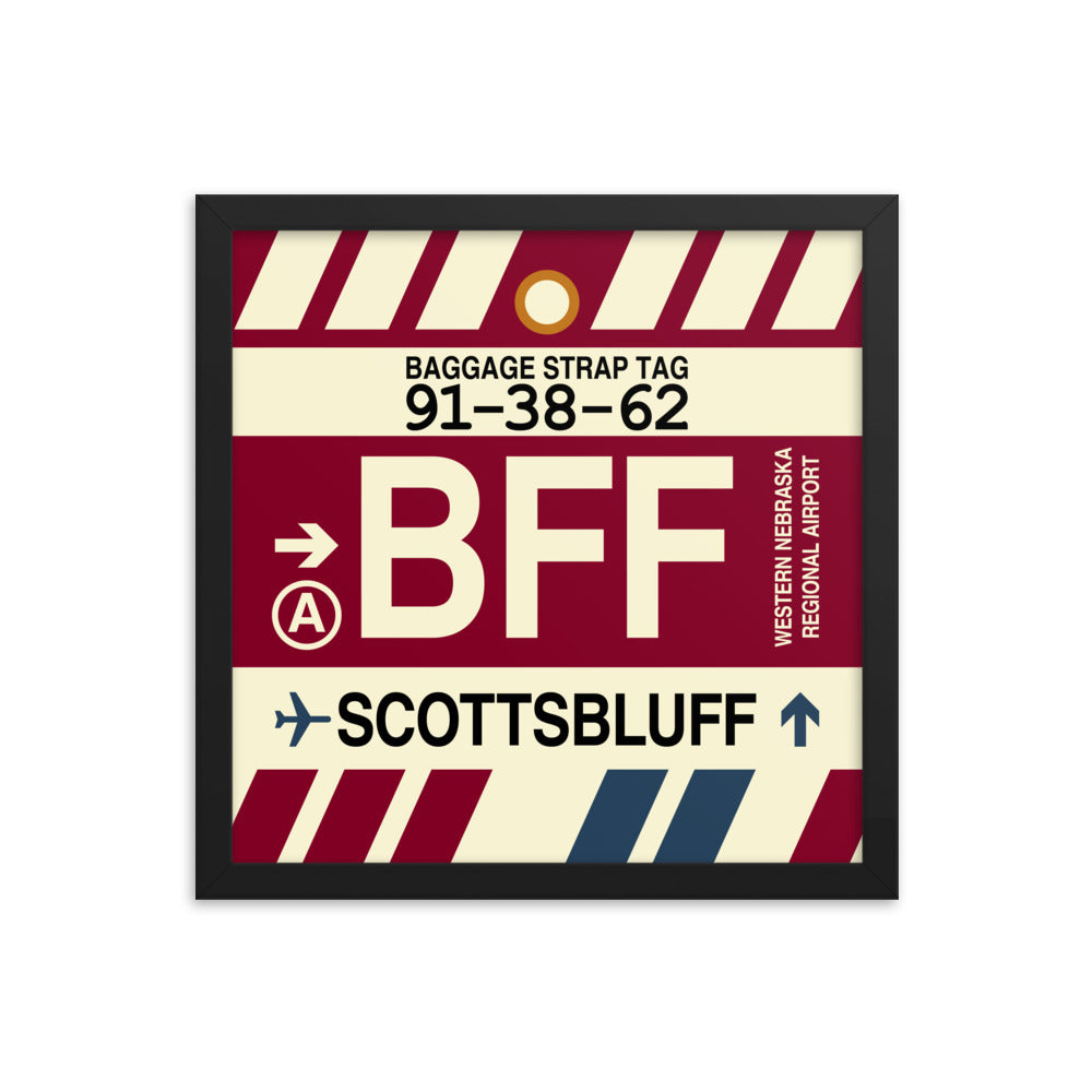 Travel-Themed Framed Print • BFF Scottsbluff Souvenir • YHM Designs - Image 03