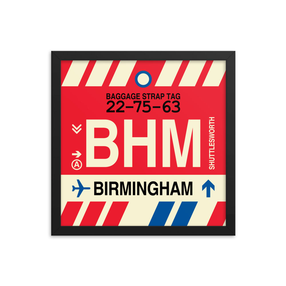 Travel-Themed Framed Print • BHM Birmingham • YHM Designs - Image 03