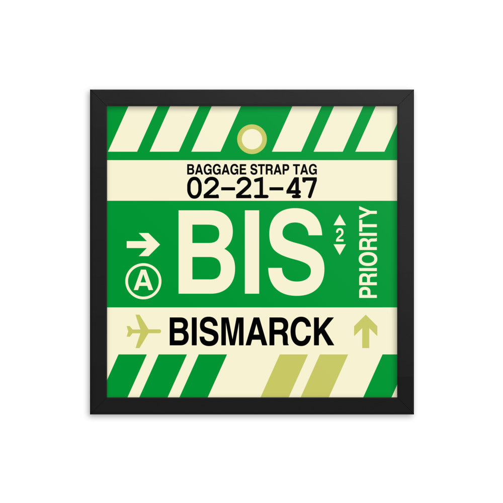 Travel-Themed Framed Print • BIS Bismarck • YHM Designs - Image 03