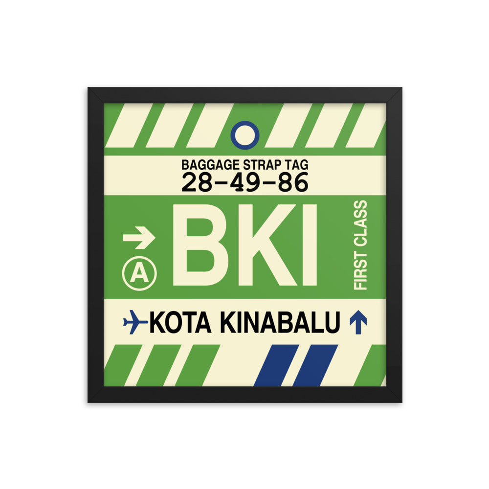 Travel-Themed Framed Print • BKI Kota Kinabalu • YHM Designs - Image 03