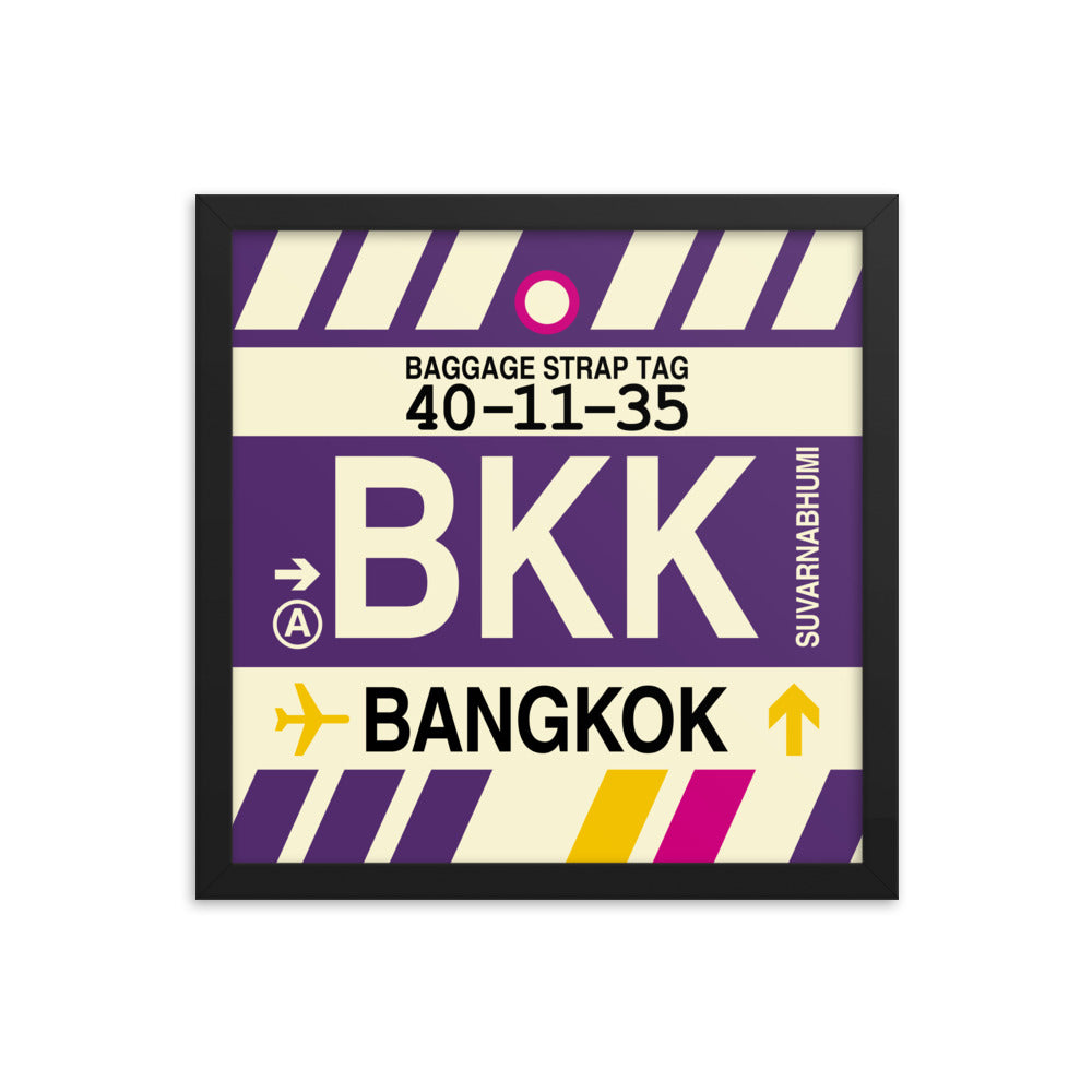 Travel-Themed Framed Print • BKK Bangkok • YHM Designs - Image 03