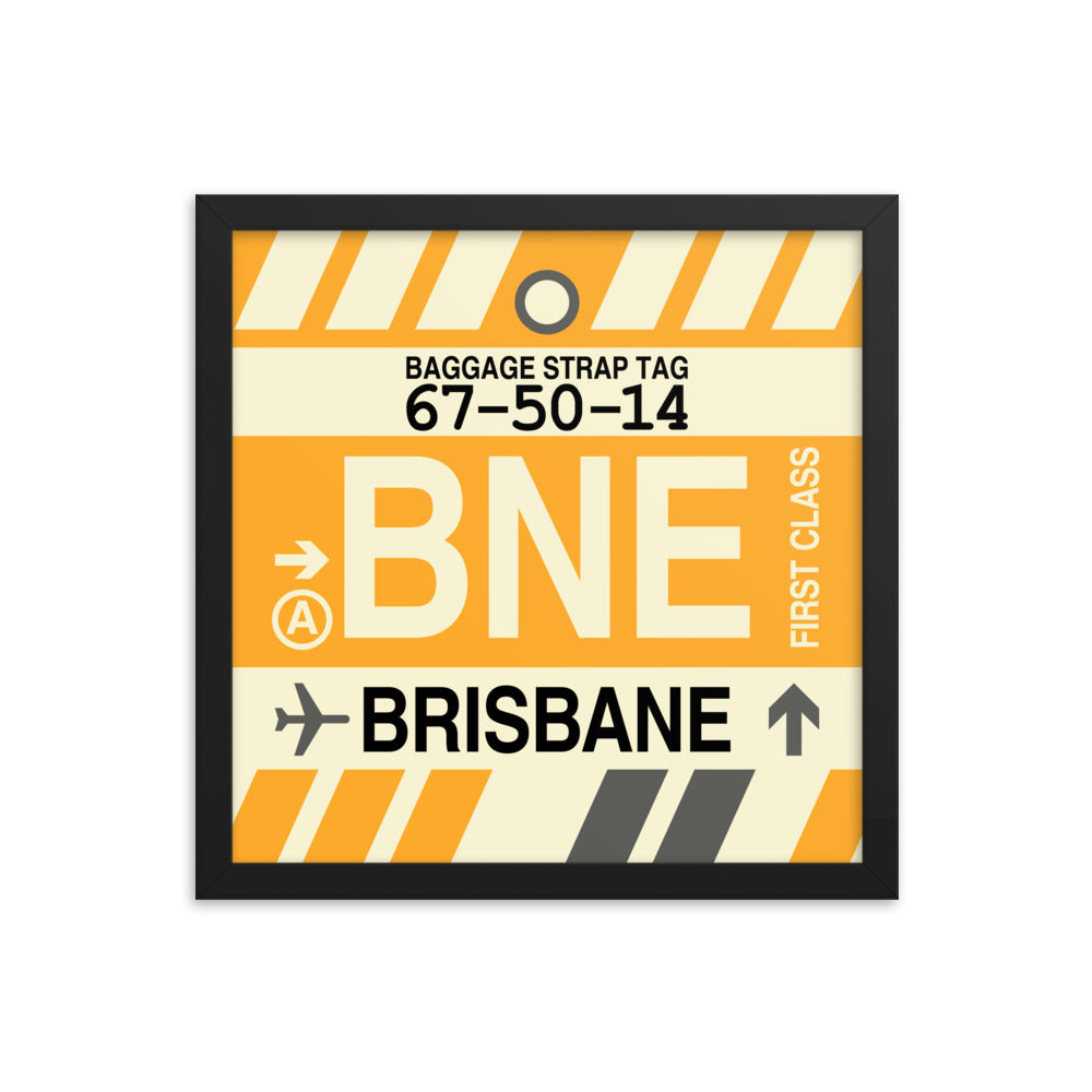 Travel-Themed Framed Print • BNE Brisbane Souvenir • YHM Designs - Image 03