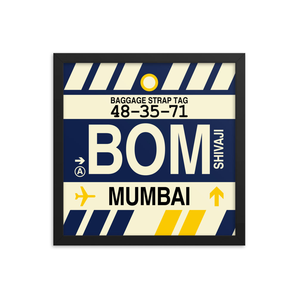 Travel-Themed Framed Print • BOM Mumbai • YHM Designs - Image 03