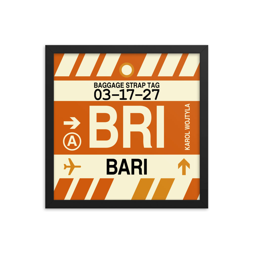 Travel-Themed Framed Print • BRI Bari • YHM Designs - Image 03