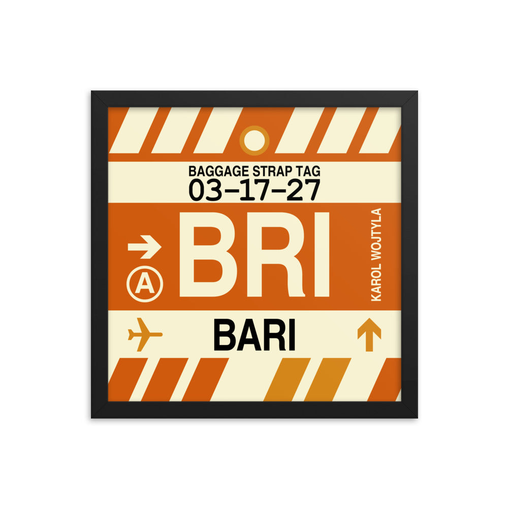 Travel-Themed Framed Print • BRI Bari Souvenir • YHM Designs - Image 03
