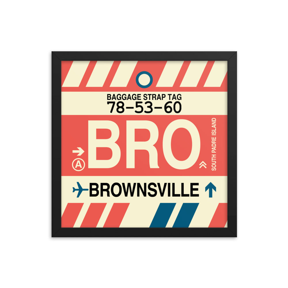 Travel-Themed Framed Print • BRO Brownsville • YHM Designs - Image 03