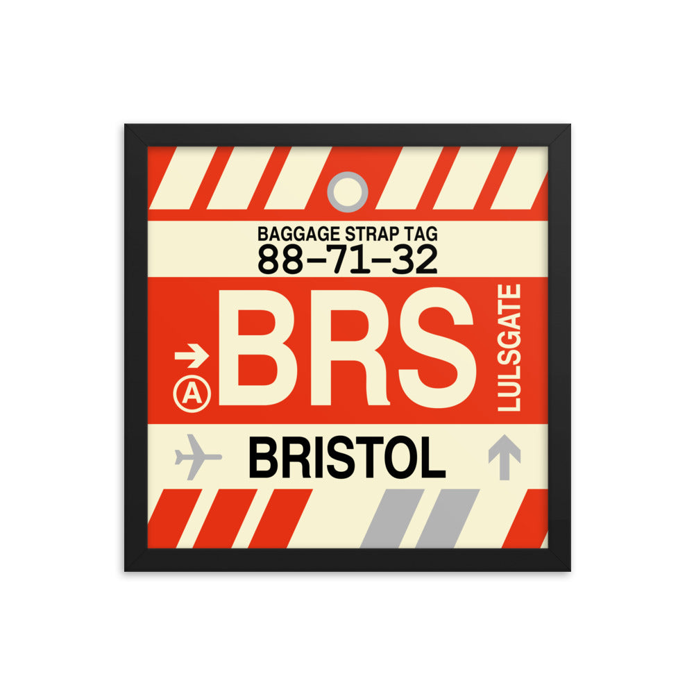 Travel-Themed Framed Print • BRS Bristol • YHM Designs - Image 03