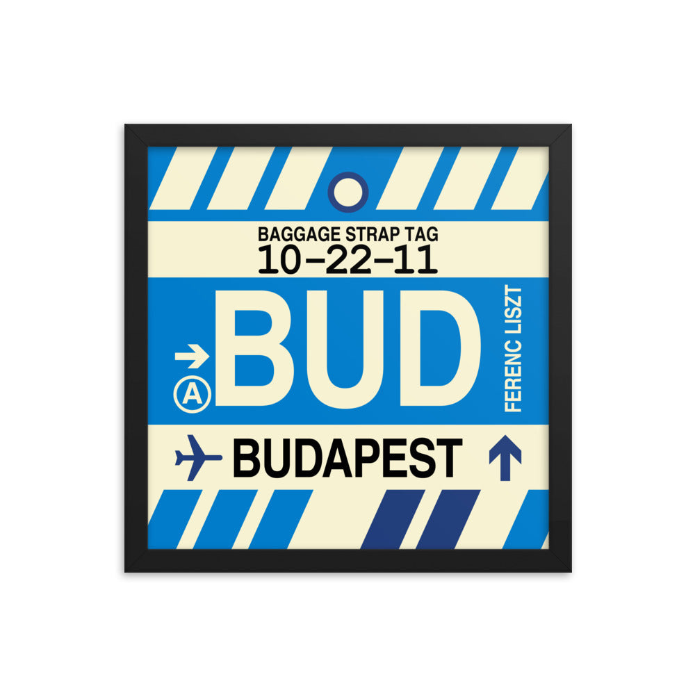 Travel-Themed Framed Print • BUD Budapest • YHM Designs - Image 03