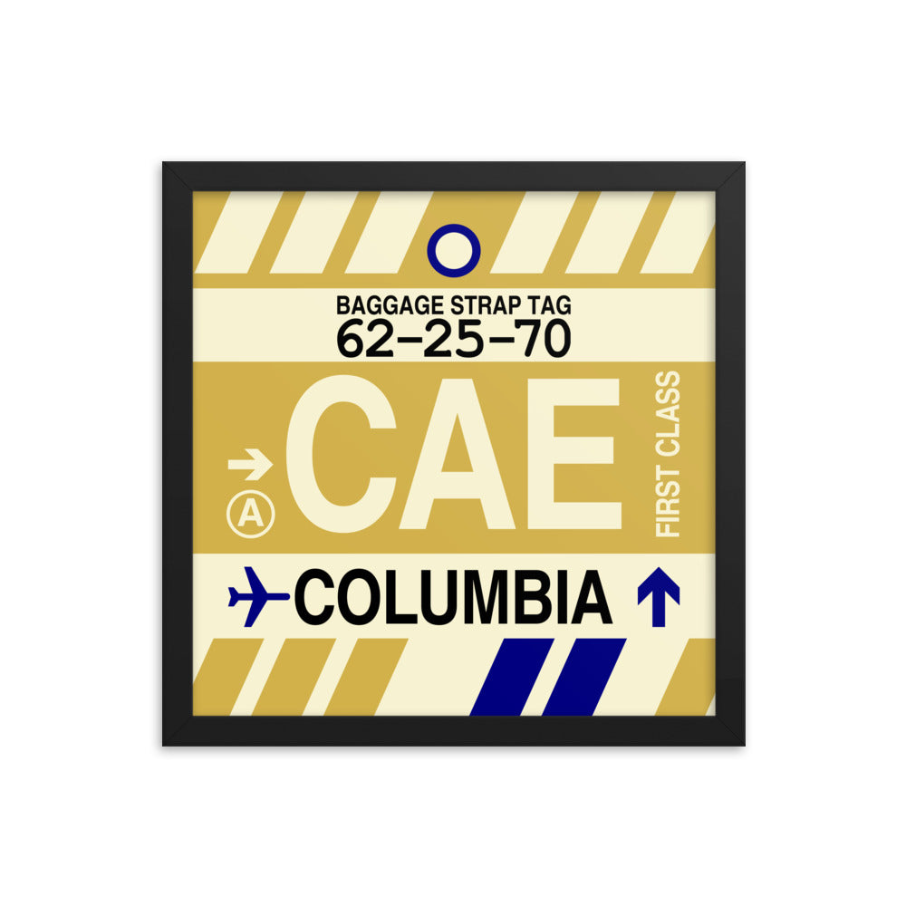 Travel-Themed Framed Print • CAE Columbia • YHM Designs - Image 03