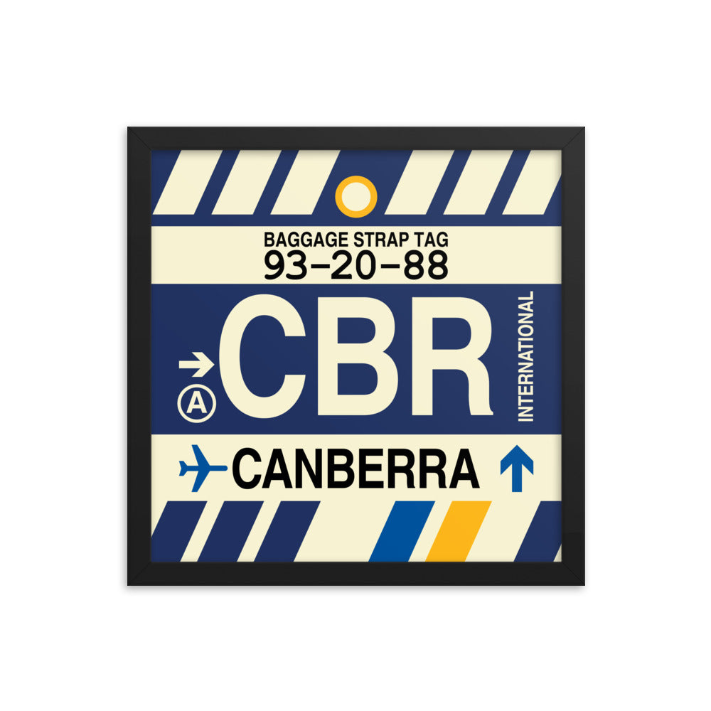 Travel-Themed Framed Print • CBR Canberra Souvenir • YHM Designs - Image 03