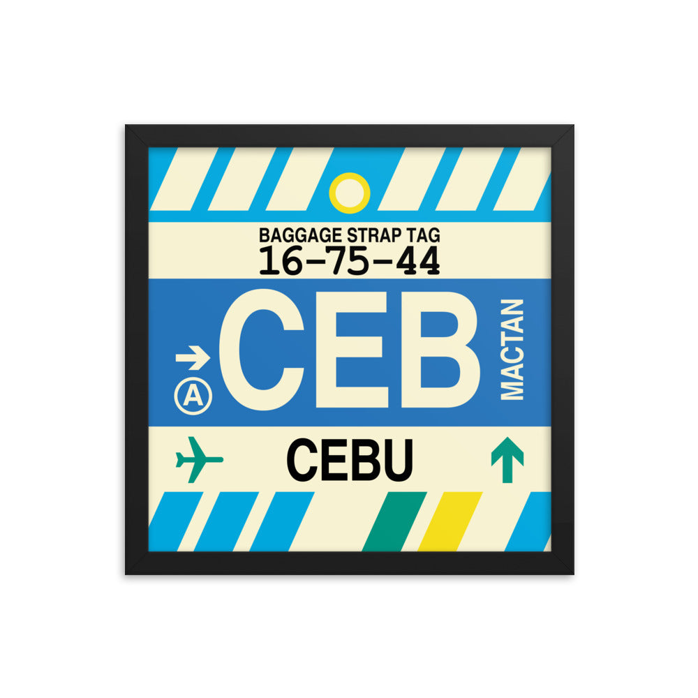 Travel-Themed Framed Print • CEB Cebu Souvenir • YHM Designs - Image 03