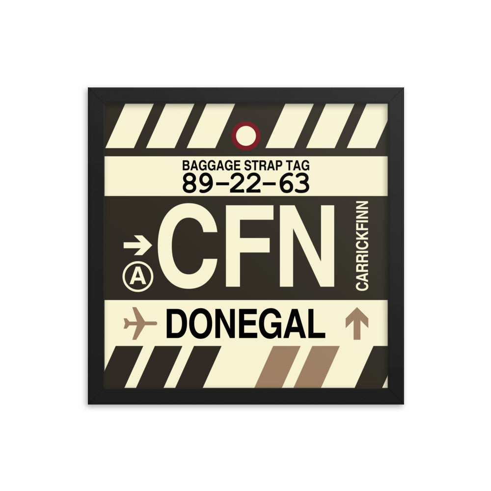 Travel-Themed Framed Print • CFN Donegal • YHM Designs - Image 03