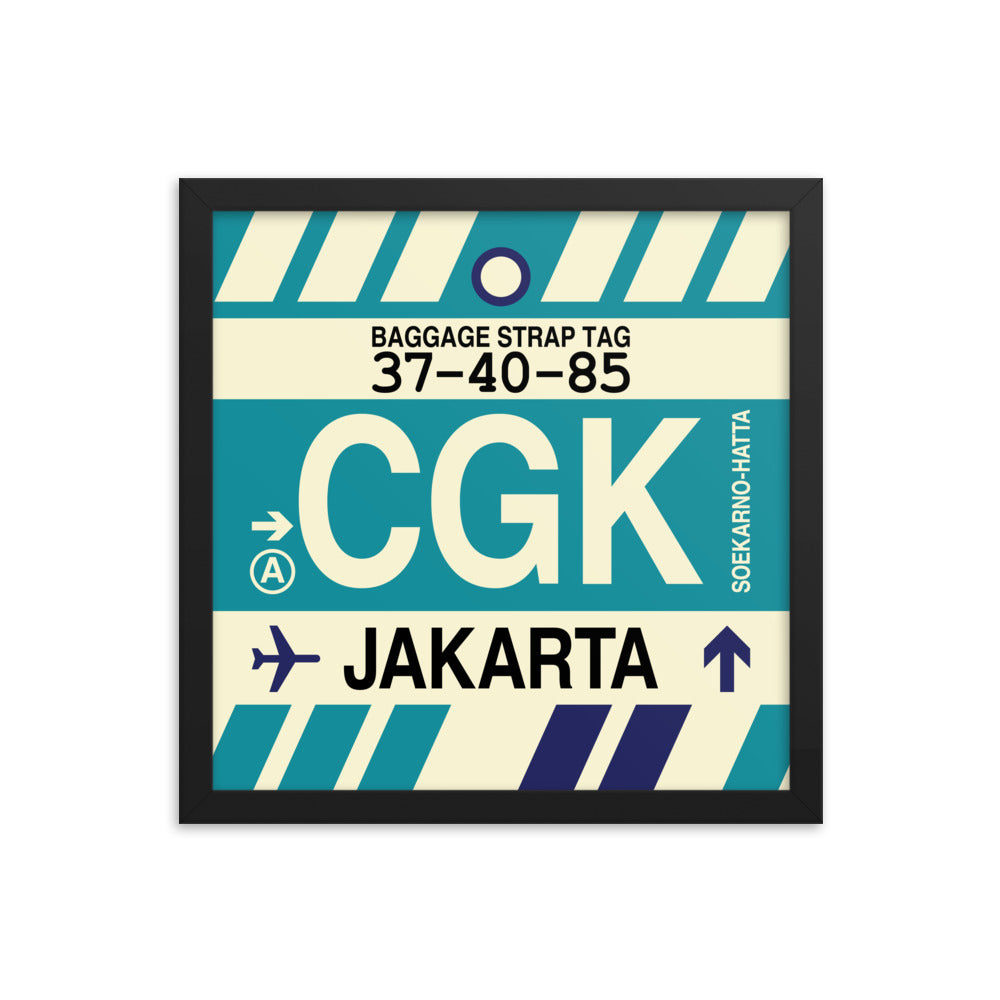 Travel-Themed Framed Print • CGK Jakarta • YHM Designs - Image 03