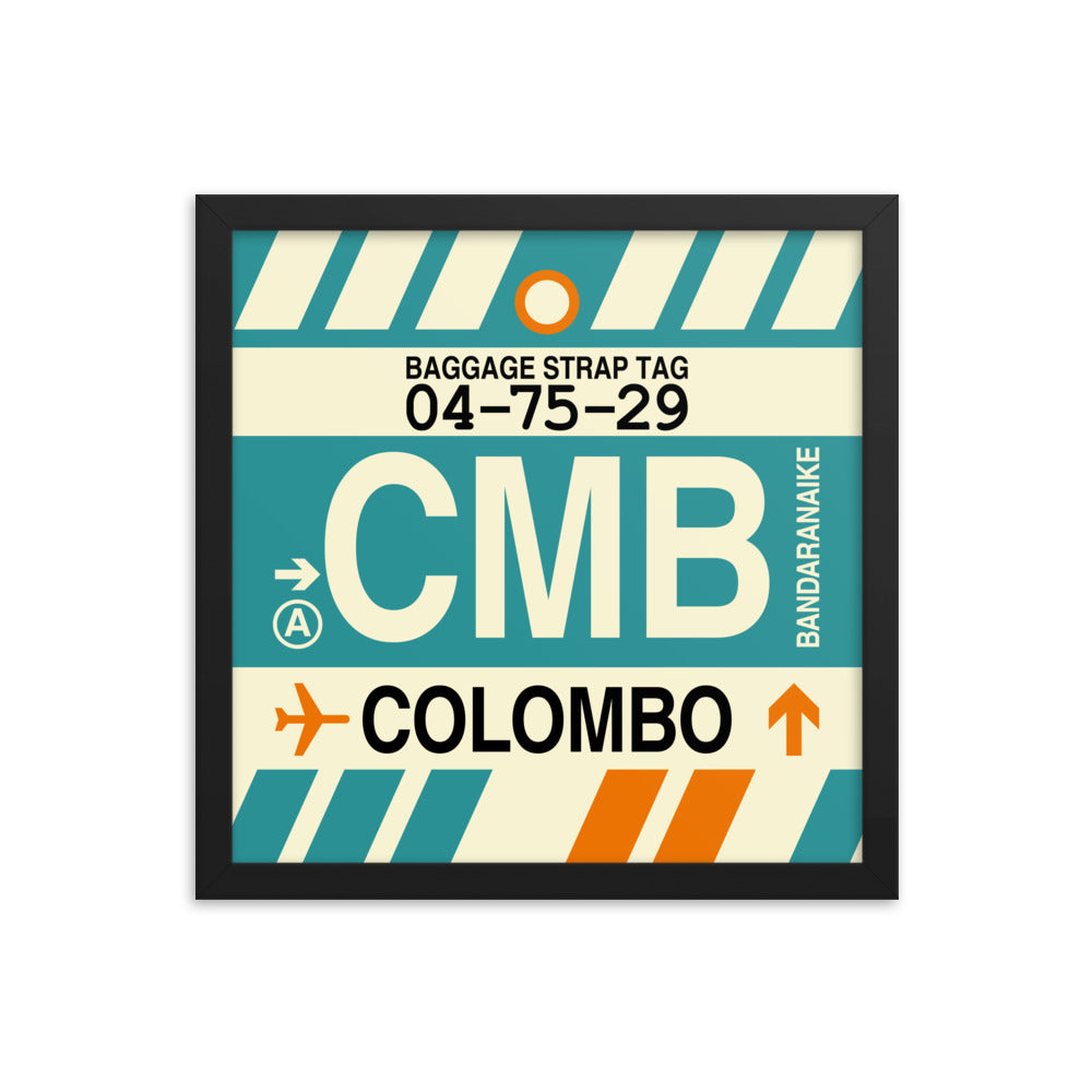 Travel-Themed Framed Print • CMB Colombo Souvenir • YHM Designs - Image 03