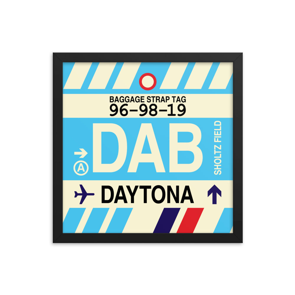 Travel-Themed Framed Print • DAB Daytona Beach • YHM Designs - Image 03