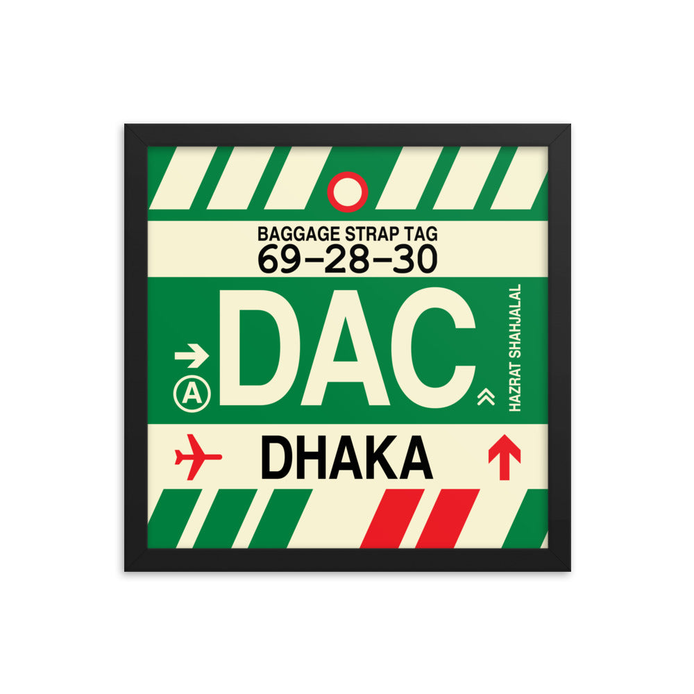 Travel-Themed Framed Print • DAC Dhaka Souvenir • YHM Designs - Image 03