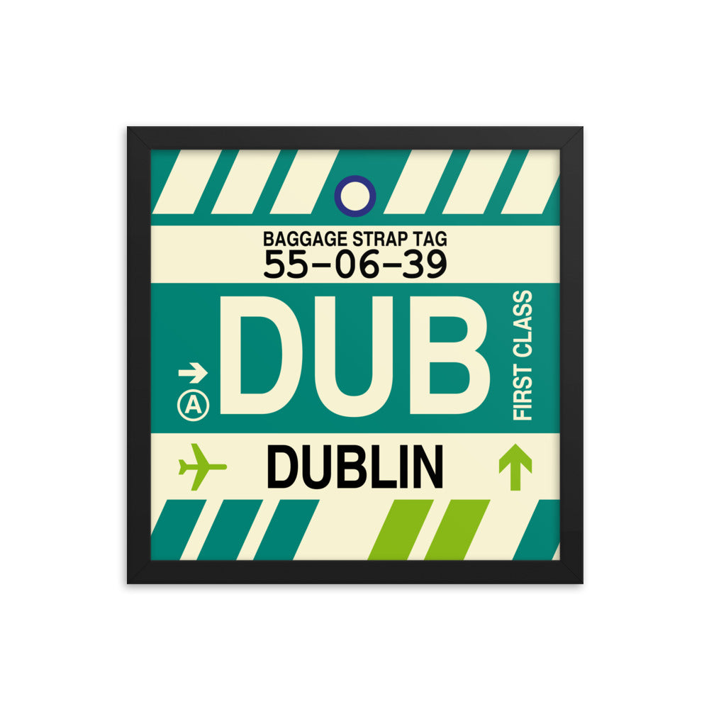 Travel-Themed Framed Print • DUB Dublin • YHM Designs - Image 03