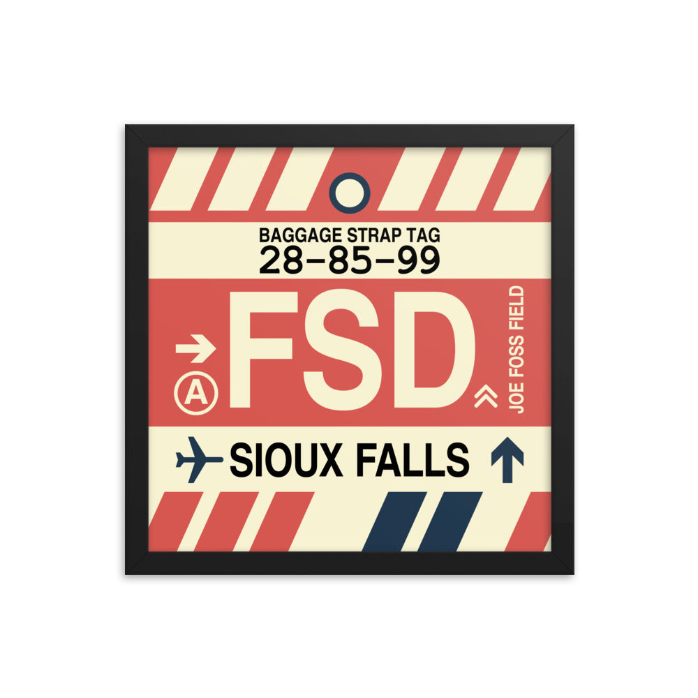 Travel-Themed Framed Print • FSD Sioux Falls • YHM Designs - Image 03