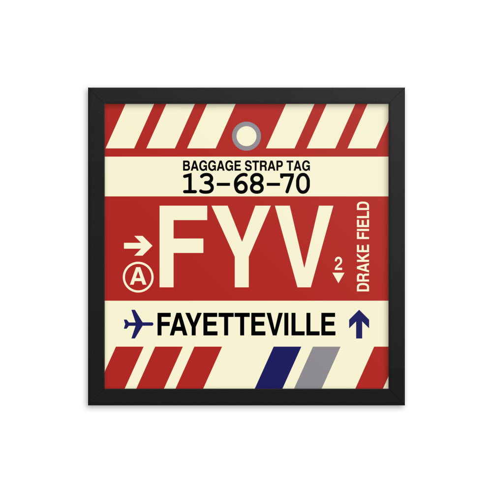 Travel-Themed Framed Print • FYV Fayetteville • YHM Designs - Image 03