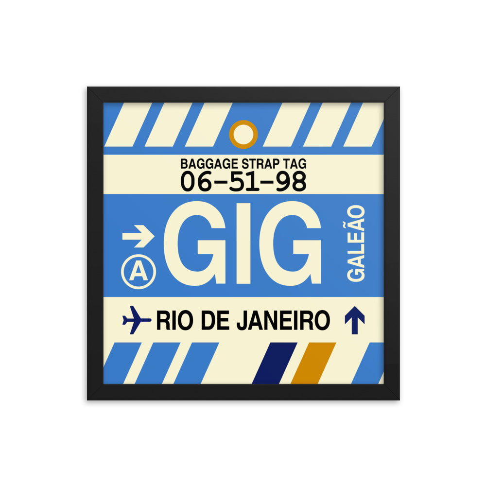 Travel-Themed Framed Print • GIG Rio de Janeiro • YHM Designs - Image 03