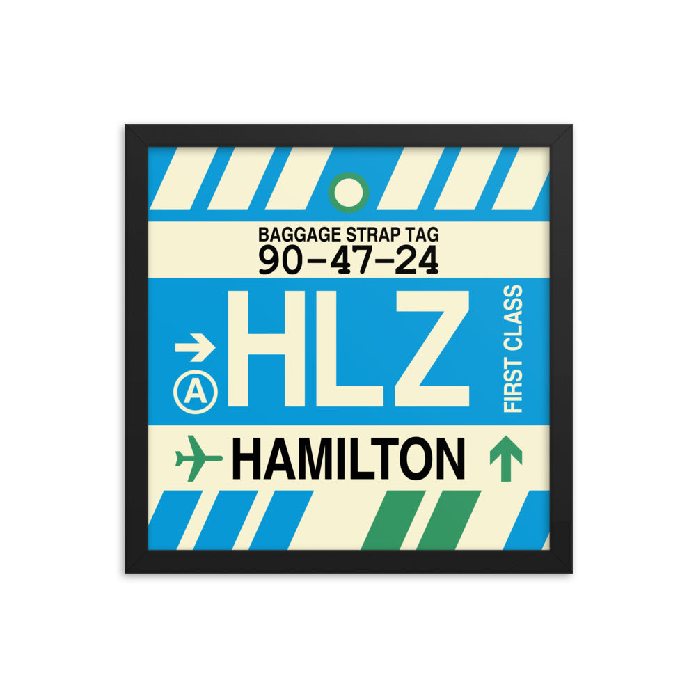 Travel-Themed Framed Print • HLZ Hamilton Souvenir • YHM Designs - Image 03