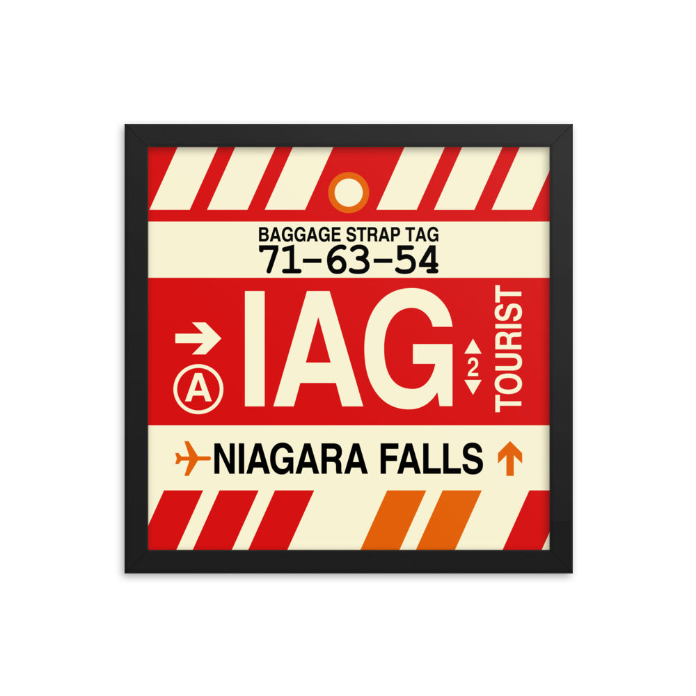 Travel-Themed Framed Print • IAG Niagara Falls • YHM Designs - Image 03