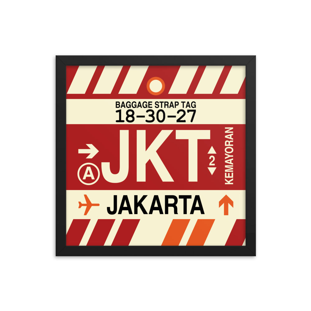 Travel-Themed Framed Print • JKT Jakarta Souvenir • YHM Designs - Image 03