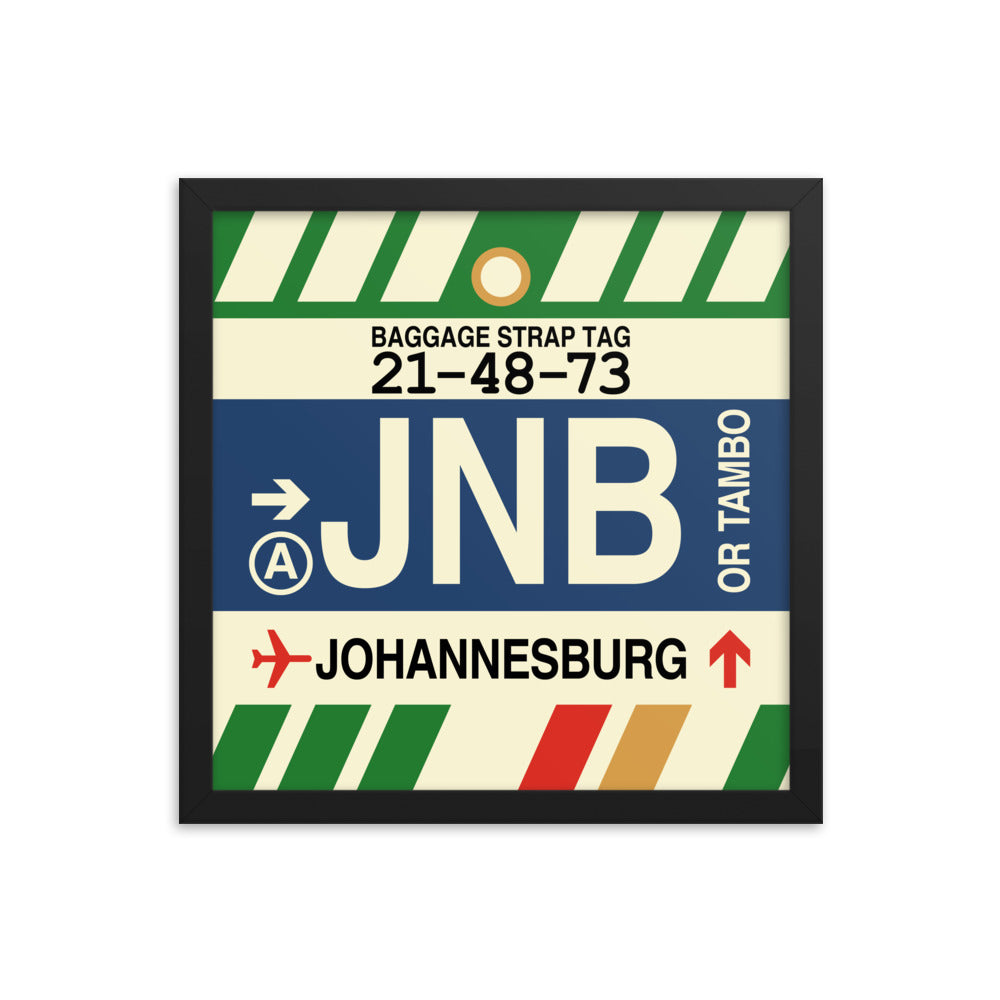 Travel-Themed Framed Print • JNB Johannesburg • YHM Designs - Image 03