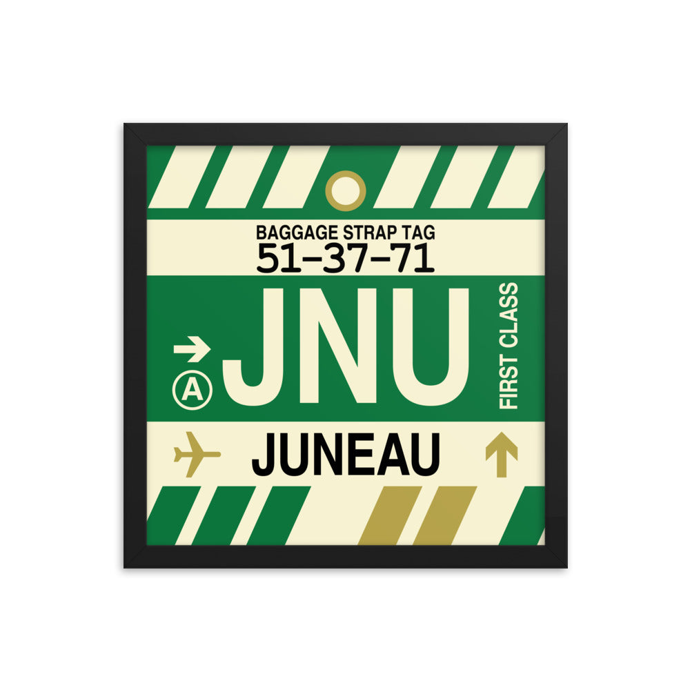Travel-Themed Framed Print • JNU Juneau • YHM Designs - Image 03