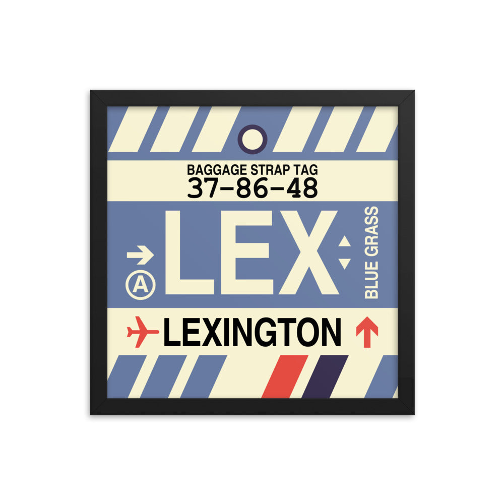 Travel-Themed Framed Print • LEX Lexington • YHM Designs - Image 03