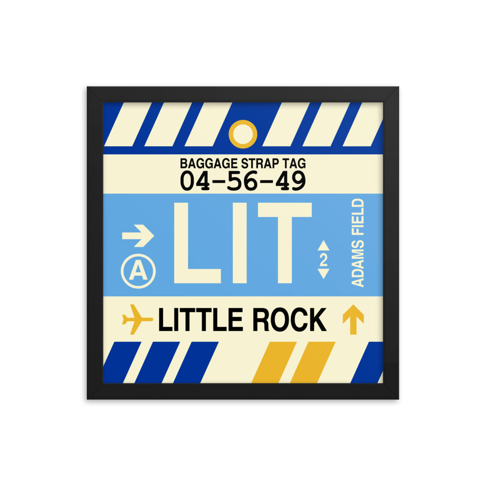 Travel-Themed Framed Print • LIT Little Rock • YHM Designs - Image 03