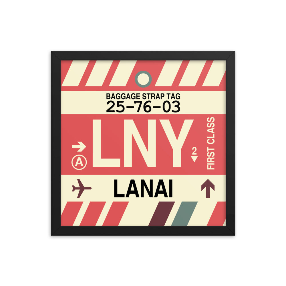 Travel-Themed Framed Print • LNY Lanai • YHM Designs - Image 03