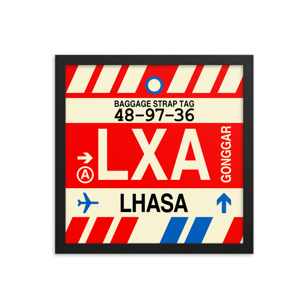 Travel-Themed Framed Print • LXA Lhasa Souvenir • YHM Designs - Image 03
