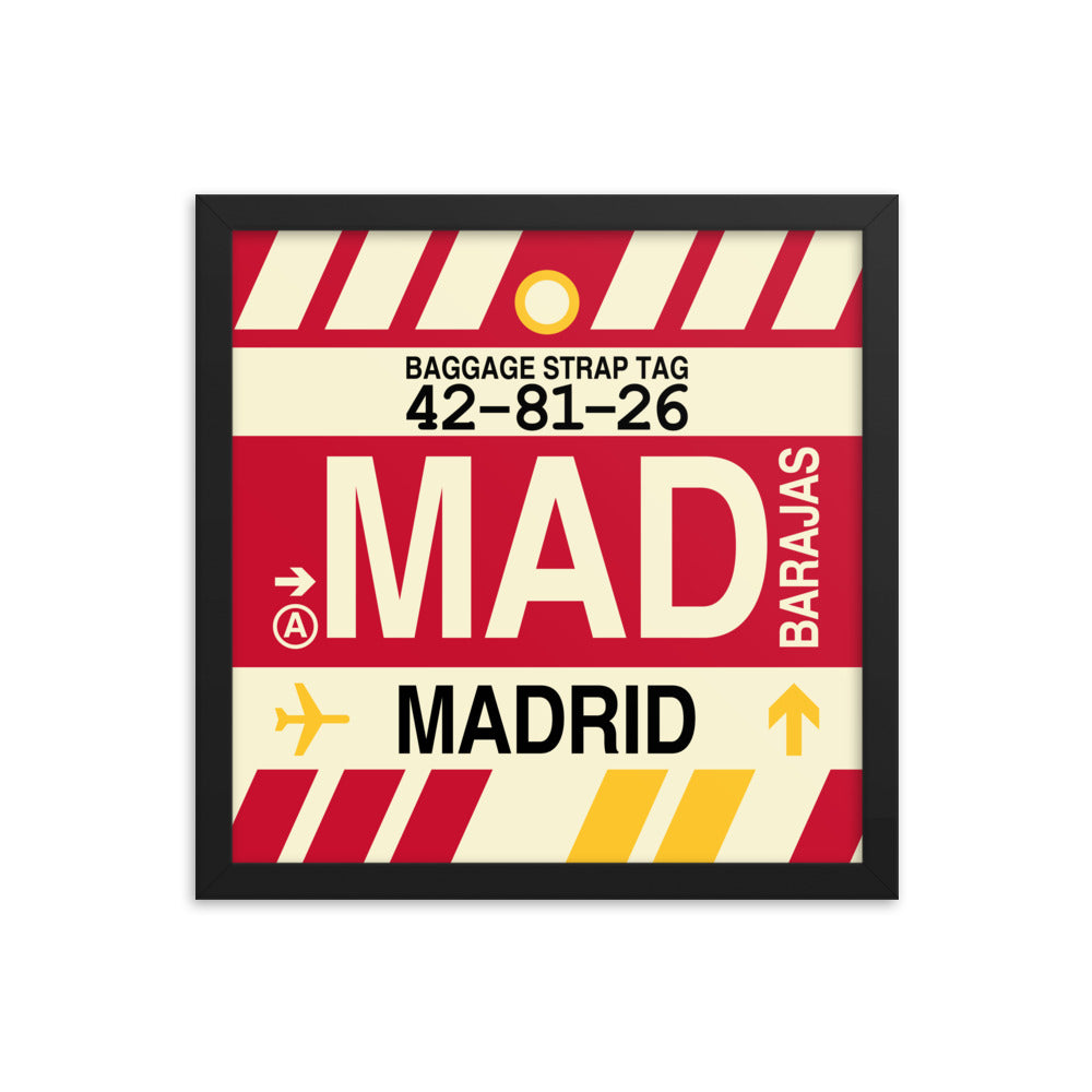 Travel-Themed Framed Print • MAD Madrid • YHM Designs - Image 03