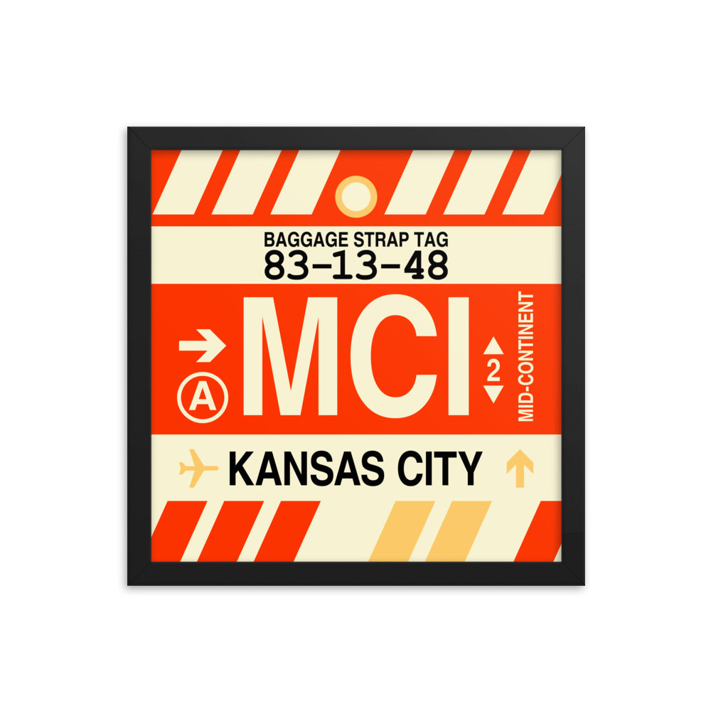 Travel-Themed Framed Print • MCI Kansas City Souvenir • YHM Designs - Image 03
