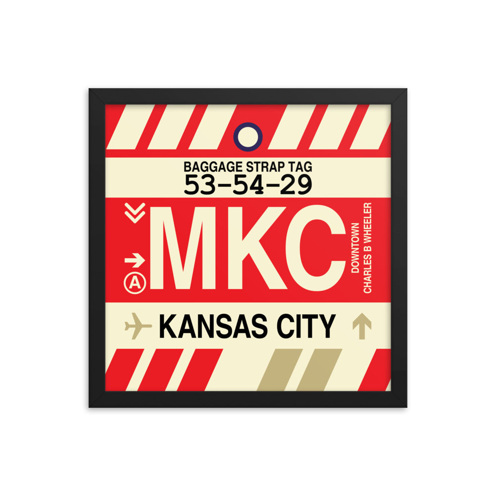 Travel-Themed Framed Print • MKC Kansas City • YHM Designs - Image 03