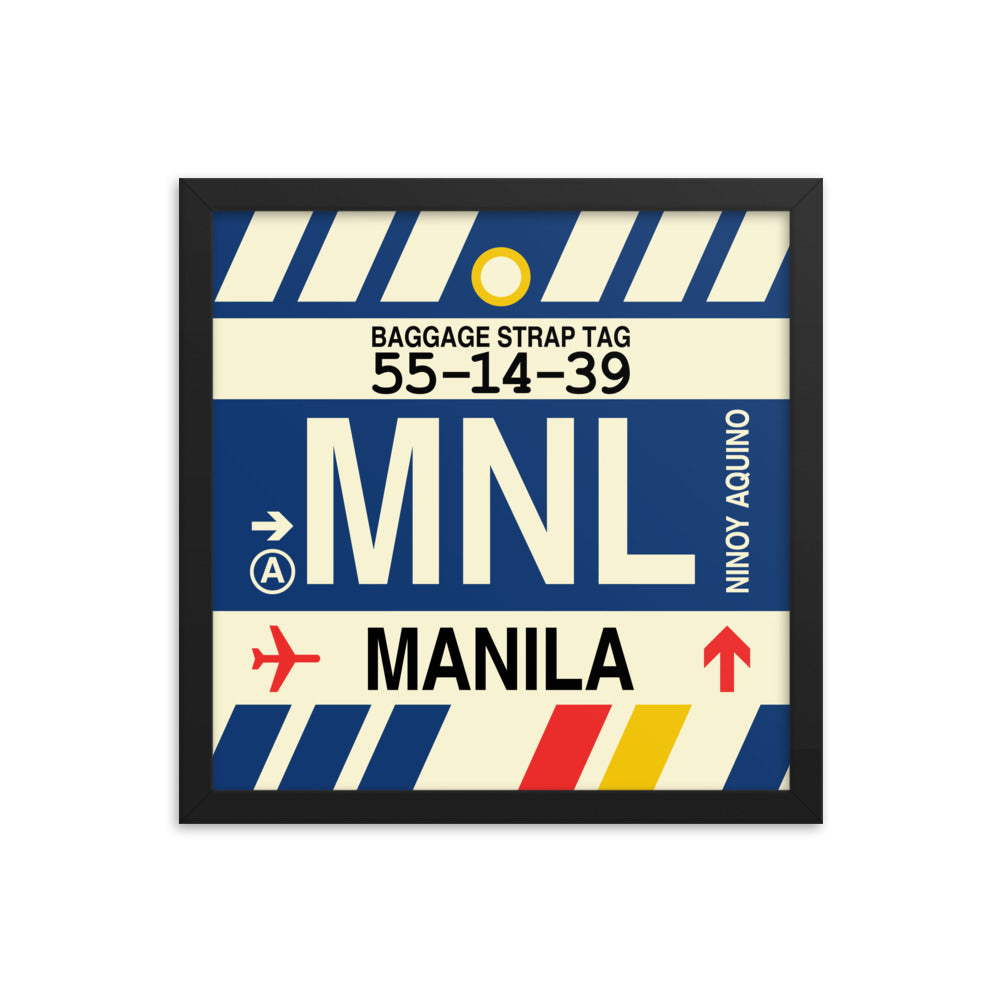 Travel-Themed Framed Print • MNL Manila • YHM Designs - Image 03