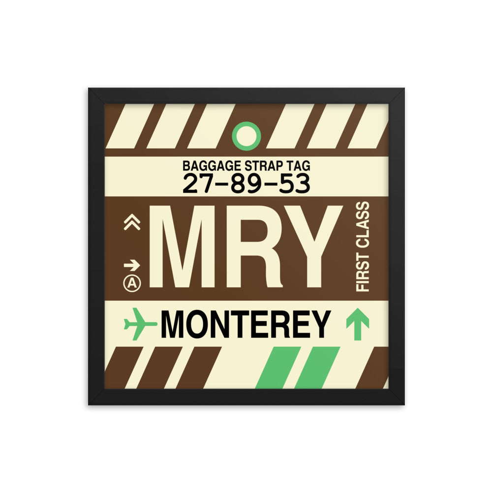 Travel-Themed Framed Print • MRY Monterey • YHM Designs - Image 03