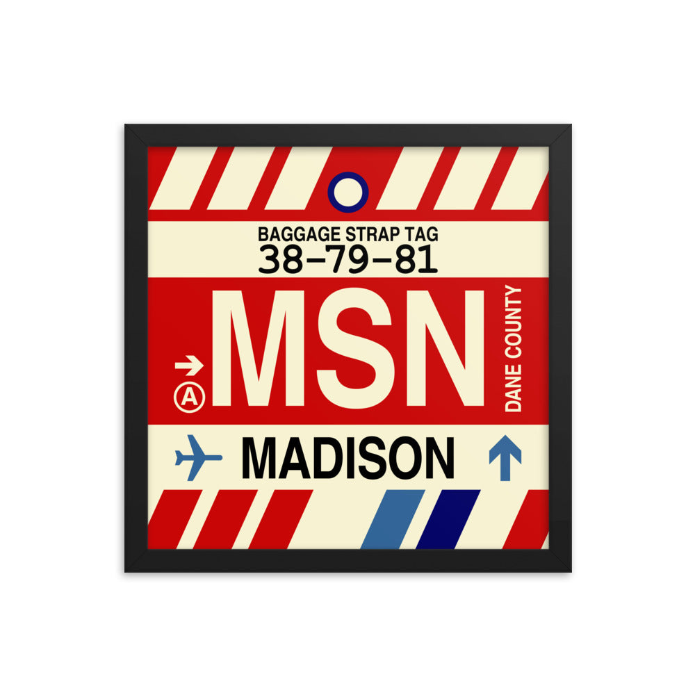 Travel-Themed Framed Print • MSN Madison • YHM Designs - Image 03