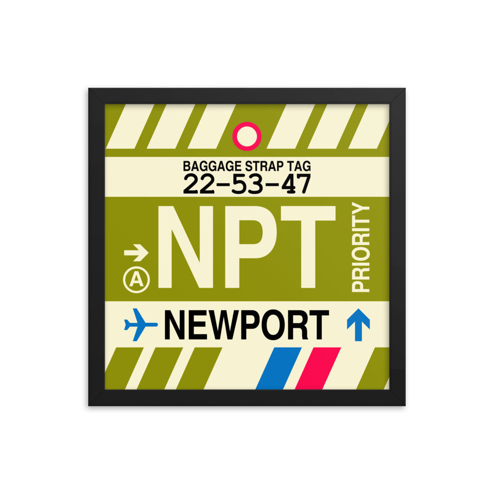 Travel-Themed Framed Print • NPT Newport • YHM Designs - Image 03