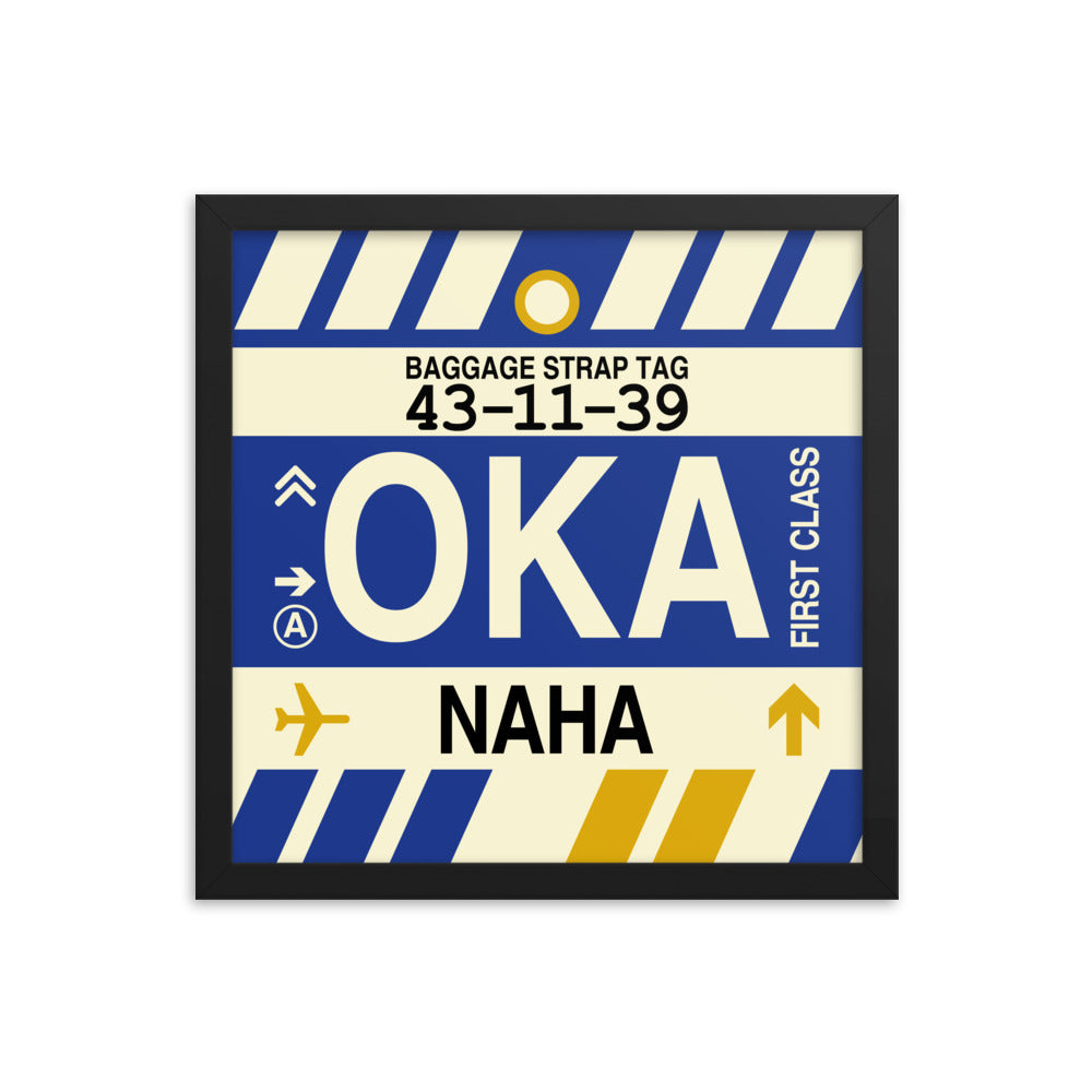 Travel-Themed Framed Print • OKA Naha (Okinawa) Souvenir • YHM Designs - Image 03