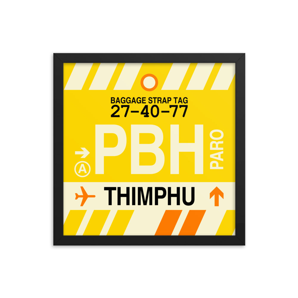 Travel-Themed Framed Print • PBH Thimphu Souvenir • YHM Designs - Image 03