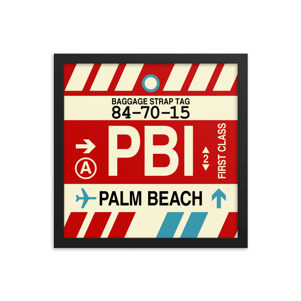 Travel-Themed Framed Print • PBI Palm Beach • YHM Designs - Image 03