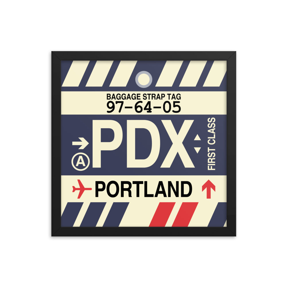 Travel-Themed Framed Print • PDX Portland • YHM Designs - Image 03