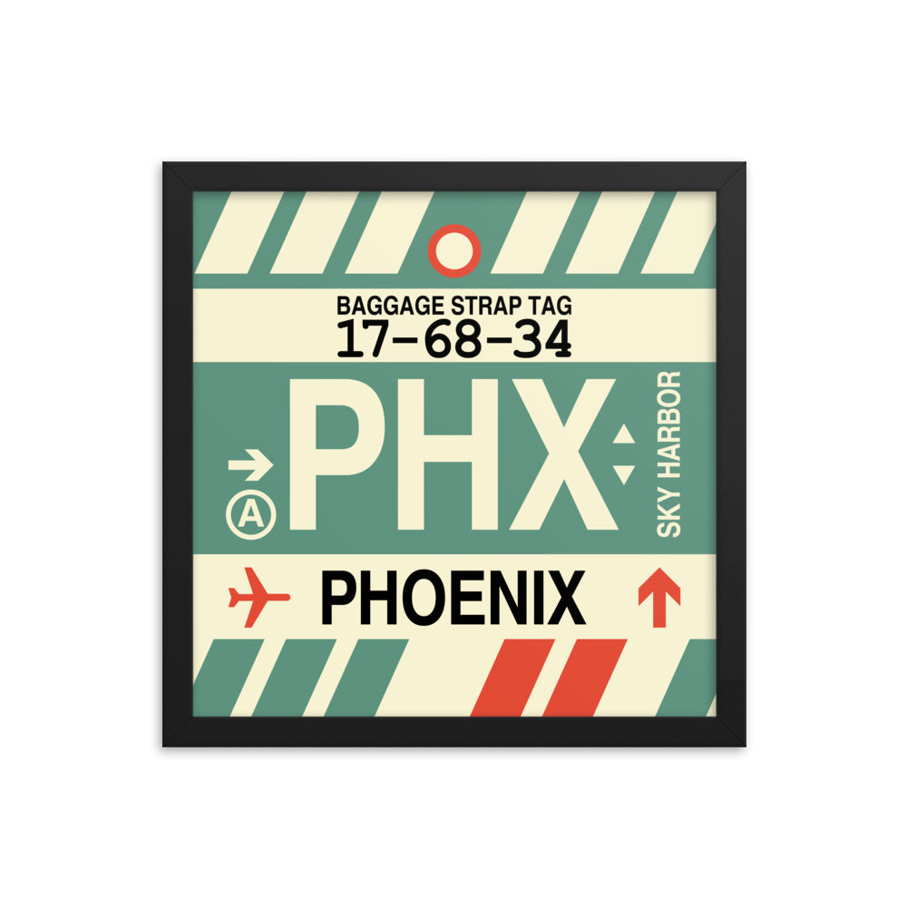 Travel-Themed Framed Print • PHX Phoenix • YHM Designs - Image 03