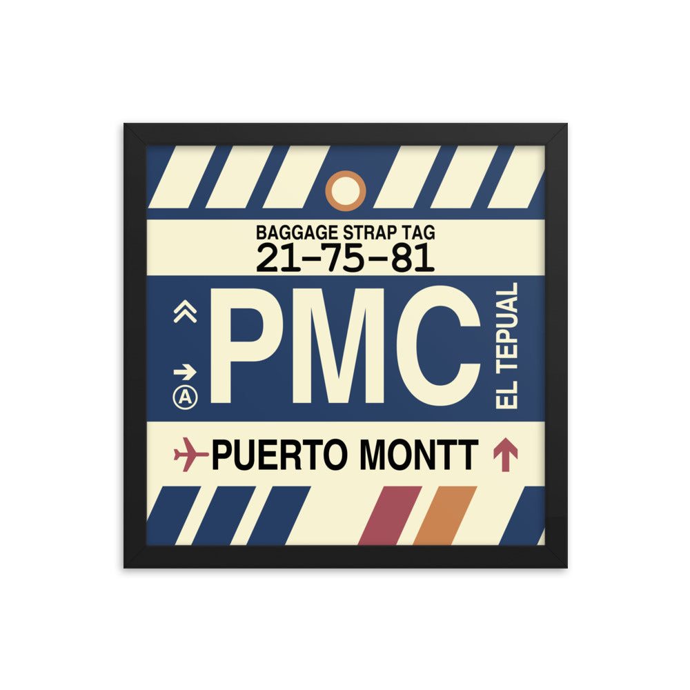 Travel-Themed Framed Print • PMC Puerto Montt Souvenir • YHM Designs - Image 03