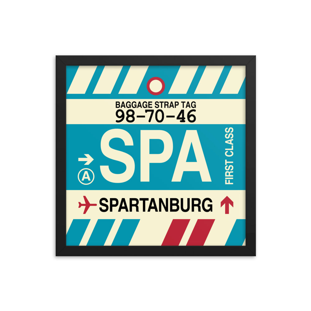 Travel-Themed Framed Print • SPA Spartanburg • YHM Designs - Image 03