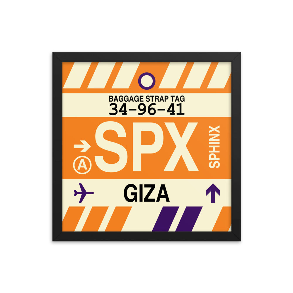 Travel-Themed Framed Print • SPX Giza • YHM Designs - Image 03